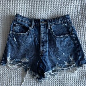 ZARA high waisted denim shorts